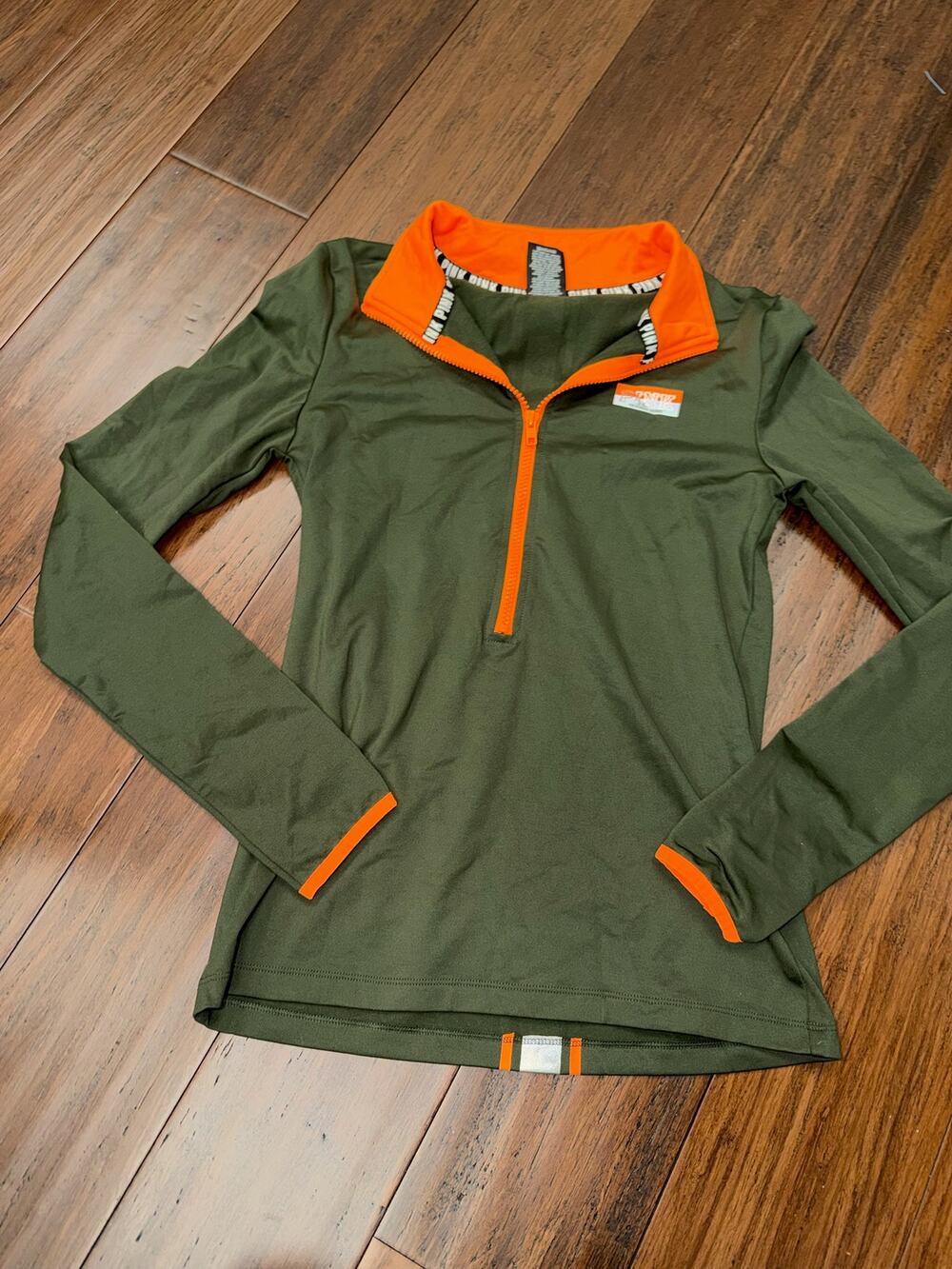 Victoria's Secret PINK Ultimate Half-Zip Pullover Track Jacket army green Small